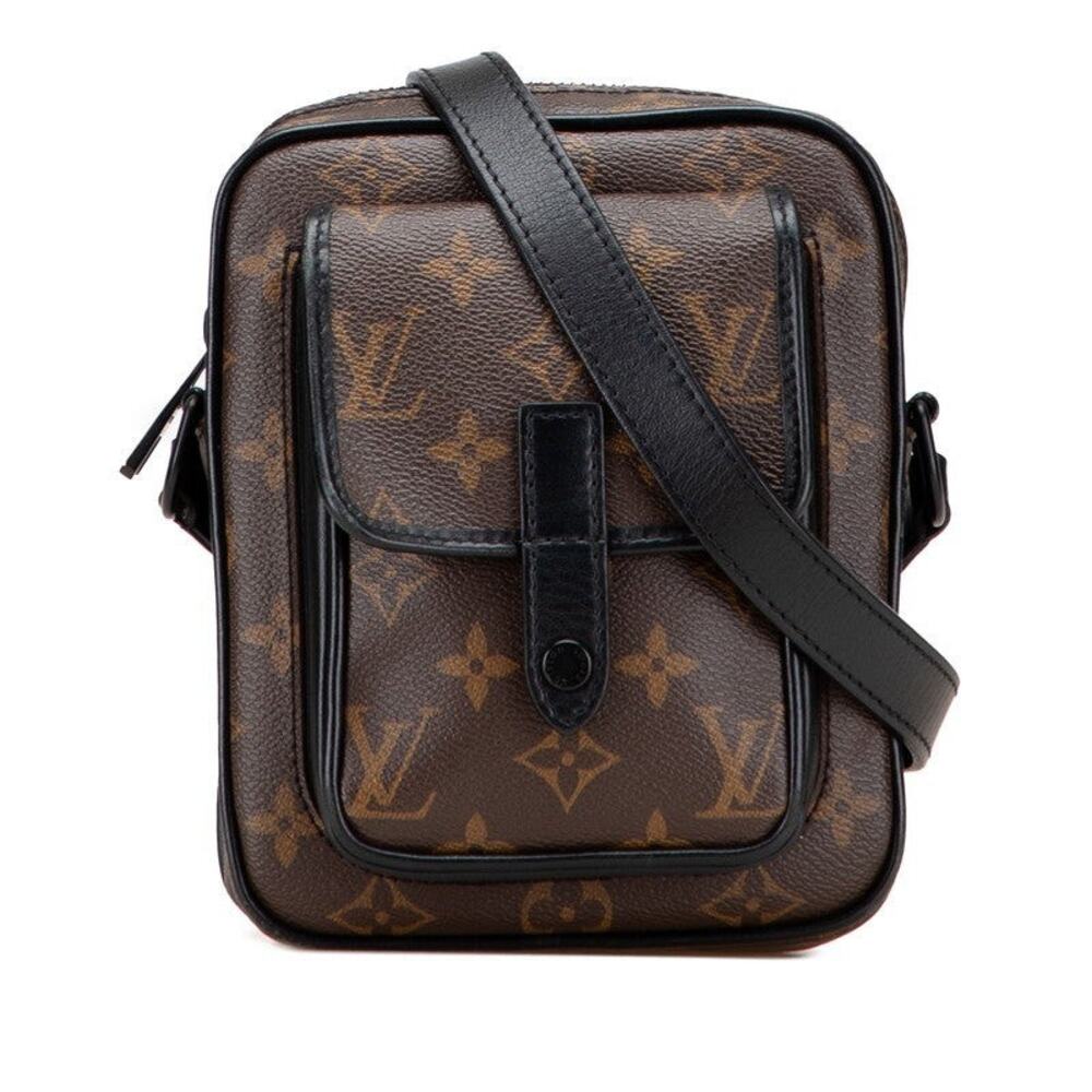 Louis Vuitton Monogram Macassar Christopher Wearable Shoulder Bag Brown